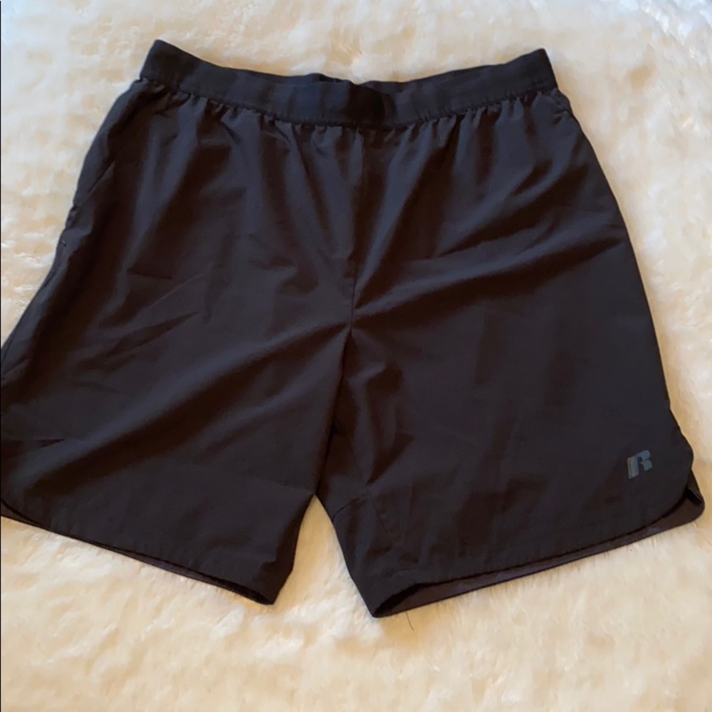 Russell Black Running Shorts